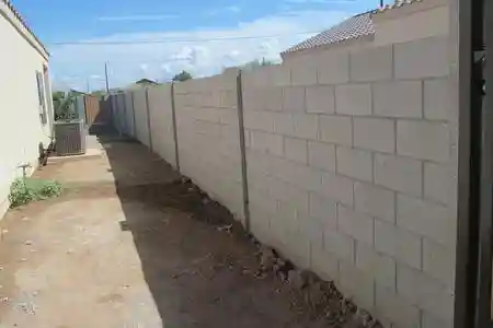Block Wall Fence Installation
