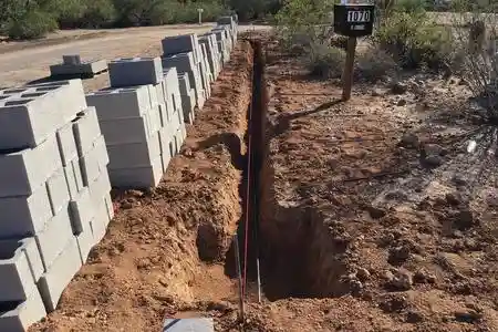 Block Wall Fence Installation