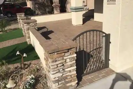 Block Wall Fence Installation