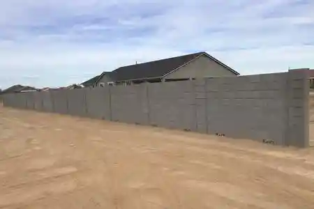 Block Wall Fence Installation