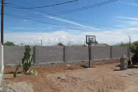 Block Wall Fence Installation