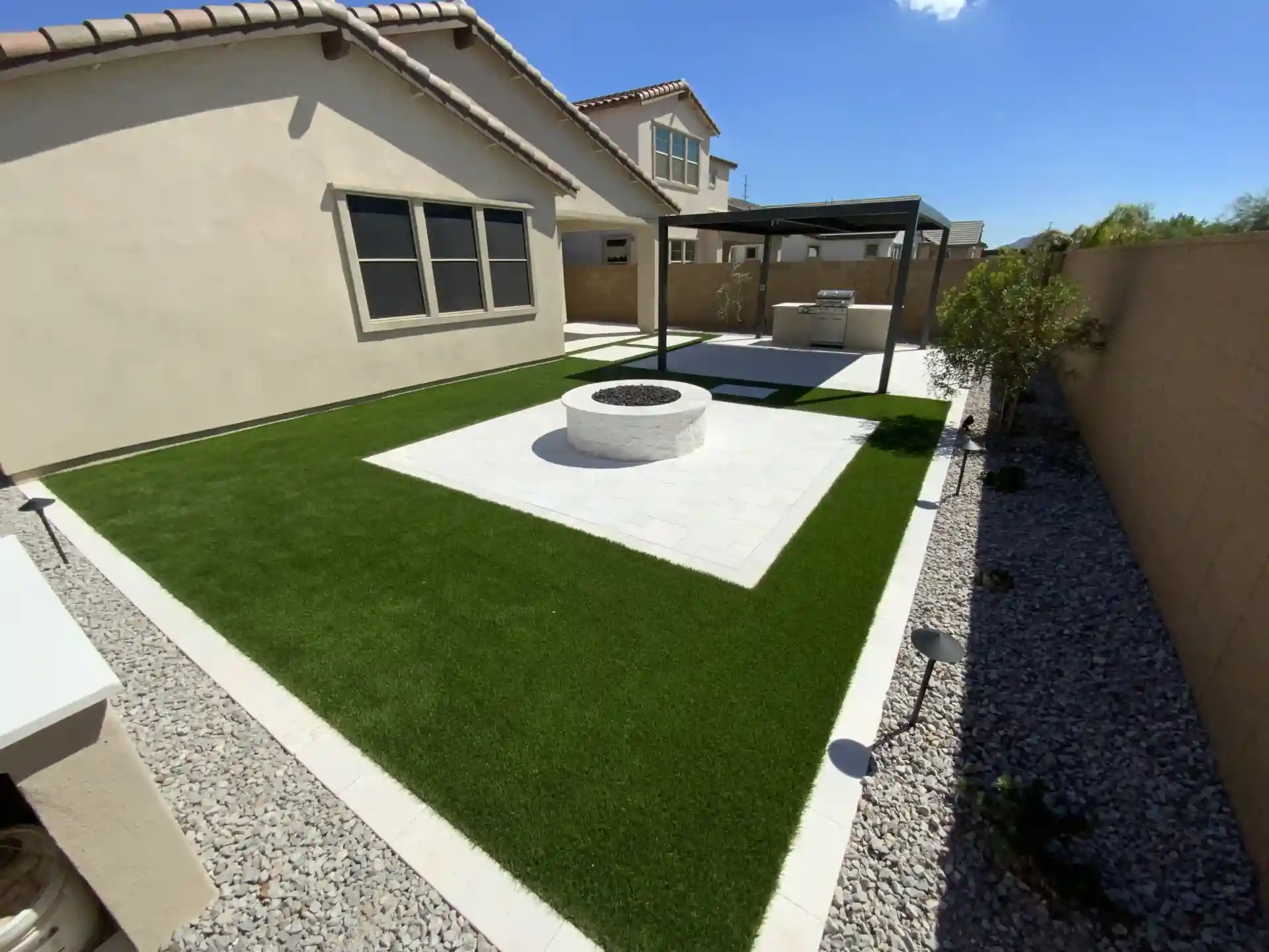 Before and After Landscaping San Tan Valley Arizona