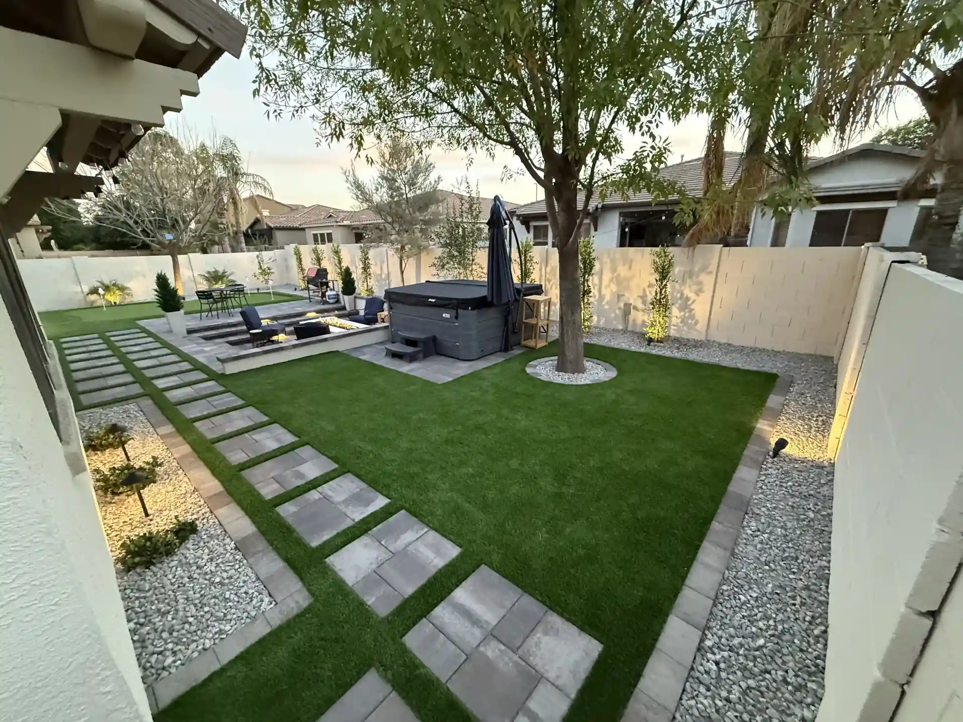 Before and After Landscaping San Tan Valley Arizona