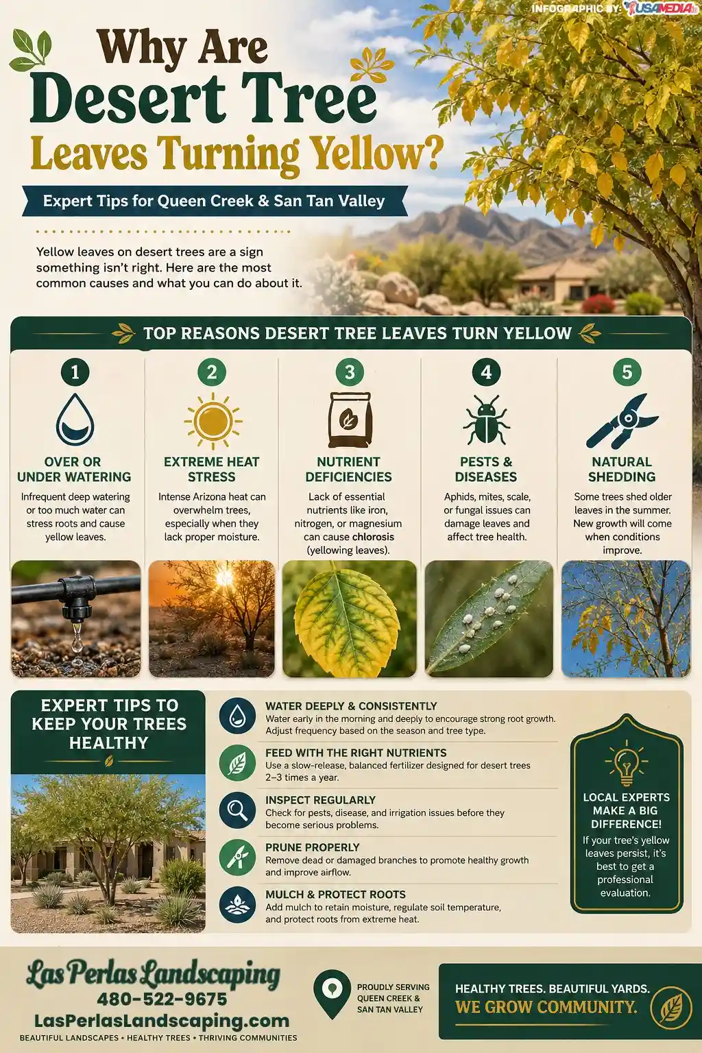 Why Are Desert Tree Leaves Turning Yellow